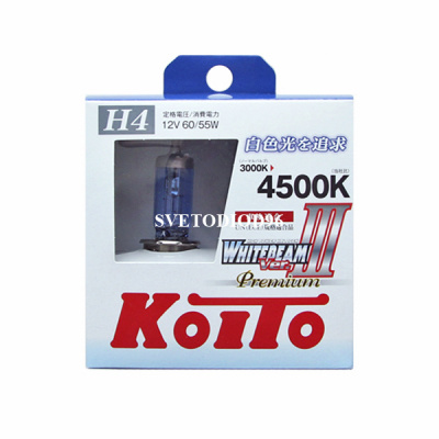 Купить Koito Whitebeam III PREMIUM H4 12V-60/55W (135/125W) P0744W | Svetodiod96.ru
